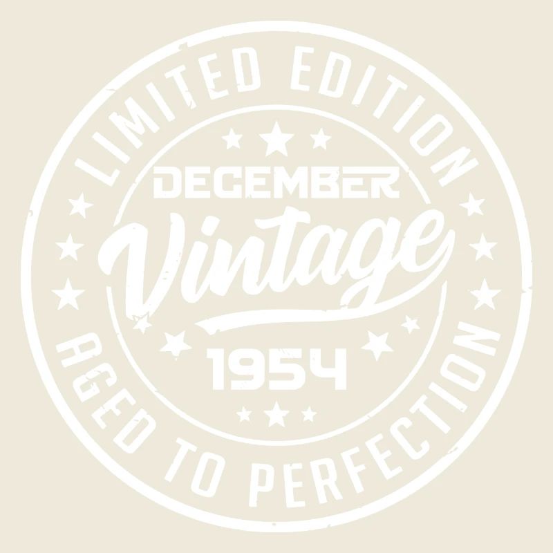 December 1954 Vintage Retro December 1954 Gift