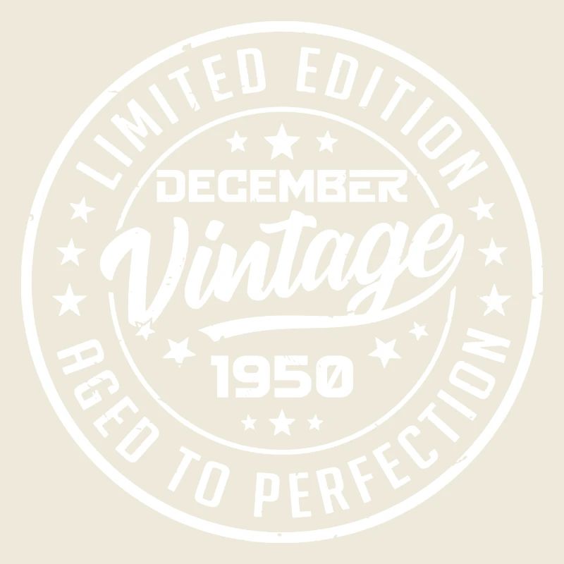 December 1950 Vintage Retro December 1950 Gift