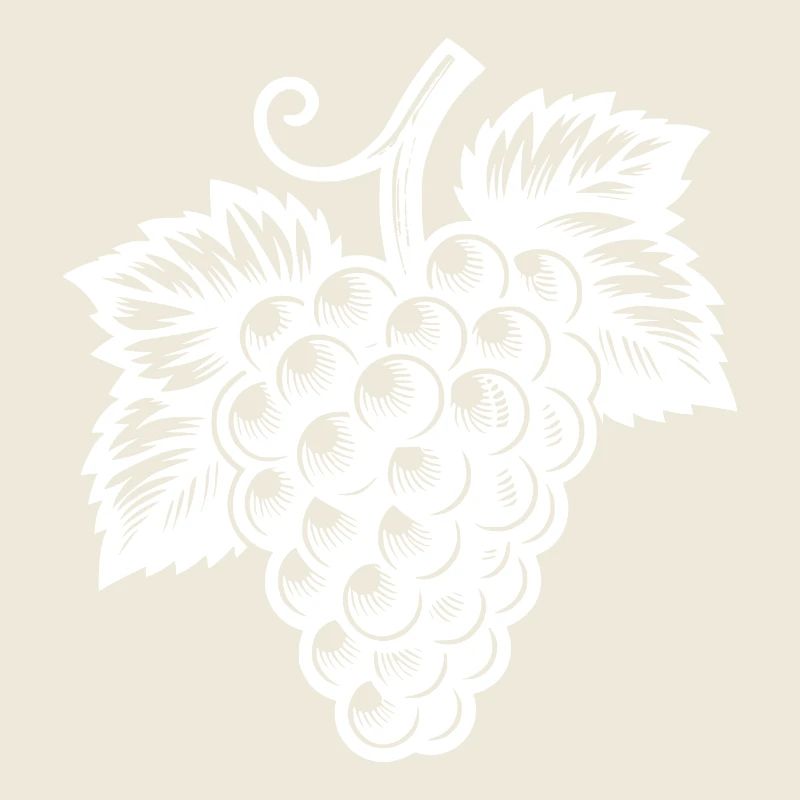 Grappe de raisin décorative dans un style rétro