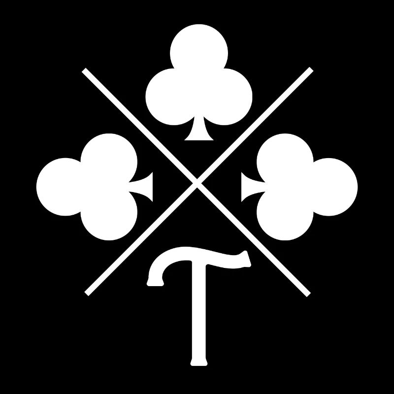 Letter t lucky clover