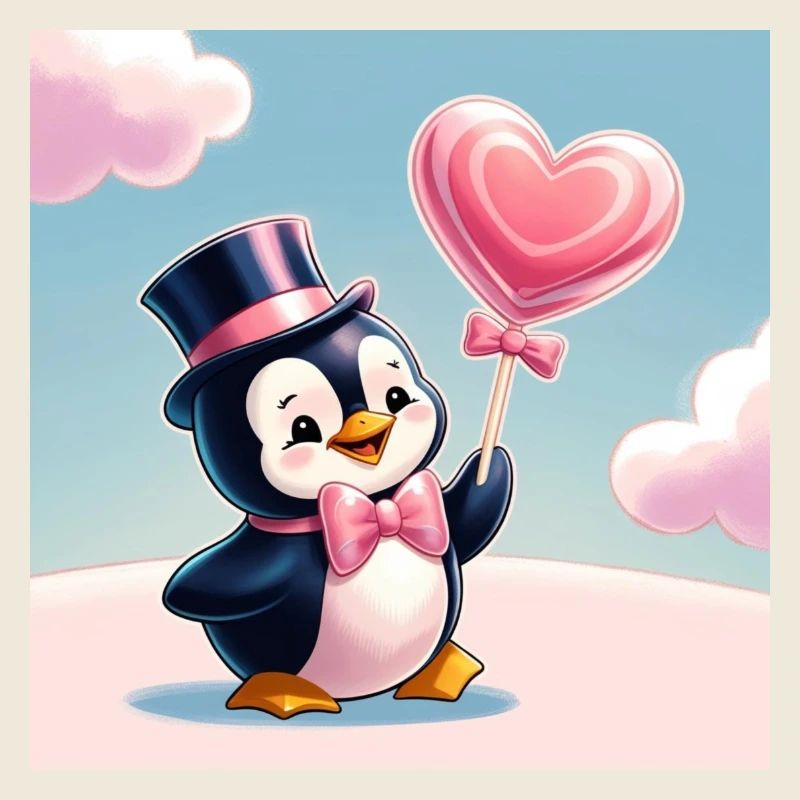 Pinguin mit Herz