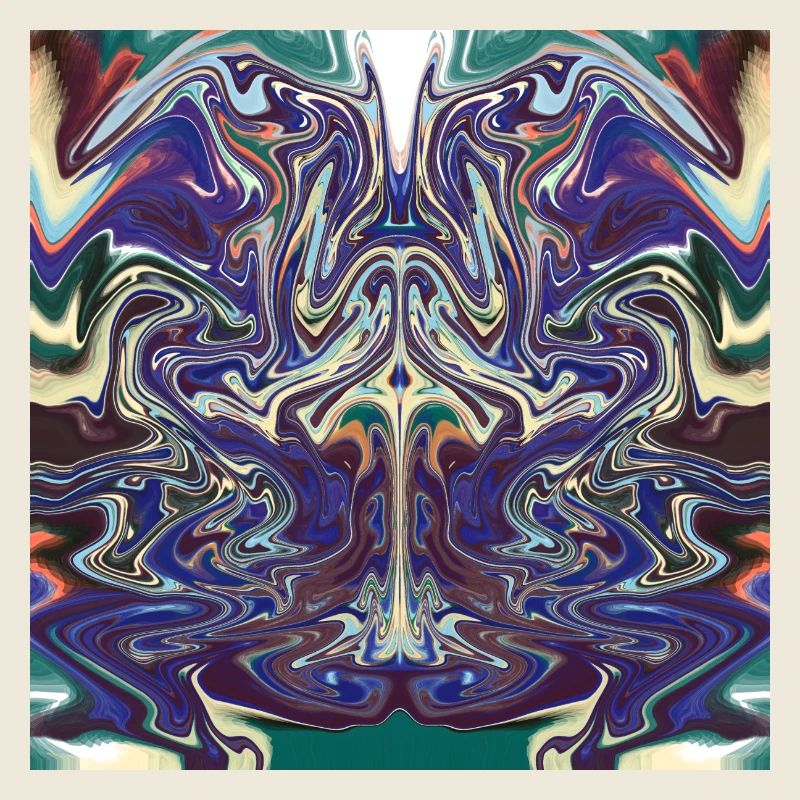 Abstract with a bull pattern