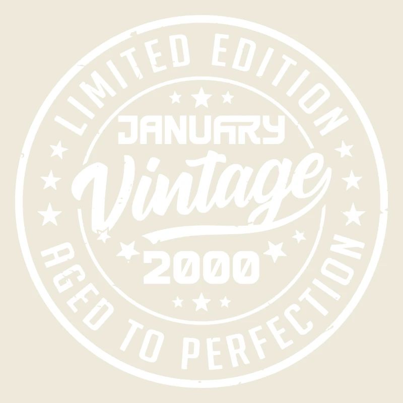 Né en Janvier 2000 Anniversaire Rétro Janvier 2000