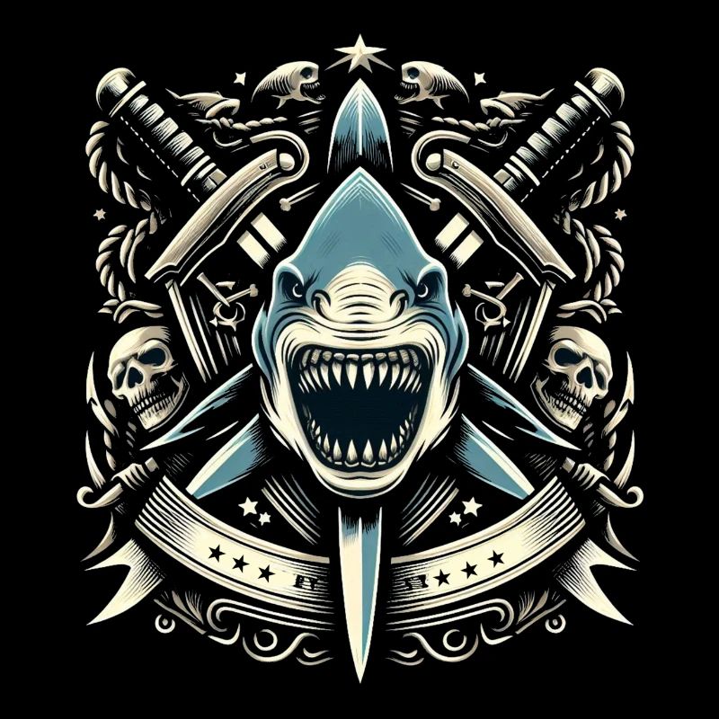 Logo du requin maléfique