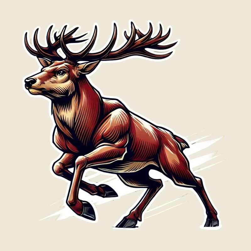 Red Deer Deer Chasseur Chasse Driven Hunt