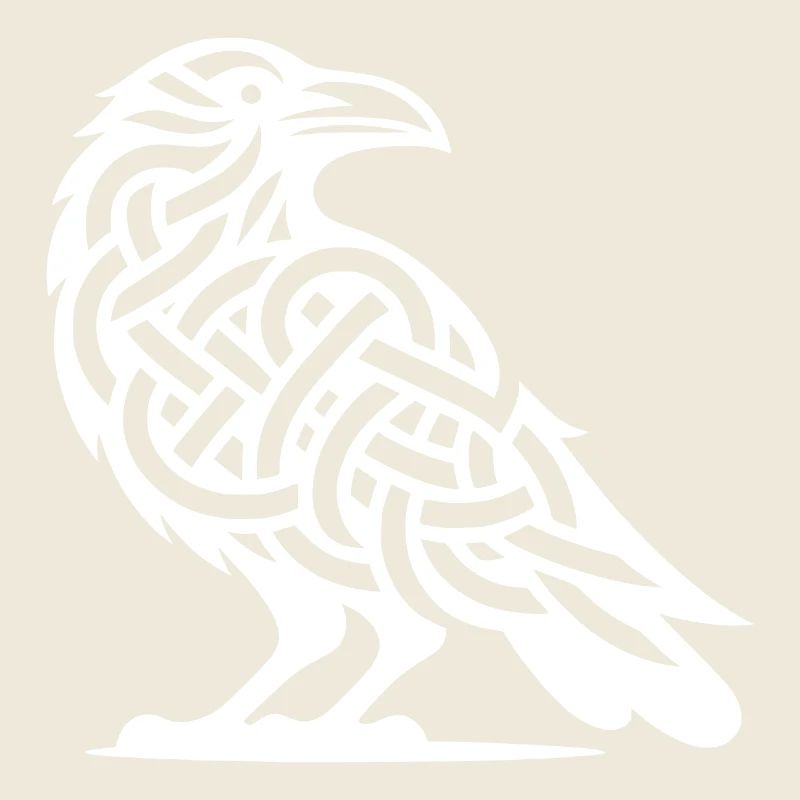 Wild Crows Bird Celtic Tattoo Knot Style