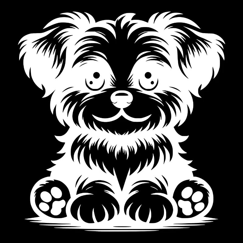 Petit chien mignon Portrait de chien mignon
