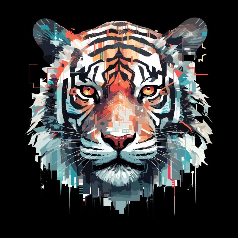 Tigre Liberté Animale Monde Faune Abstrait