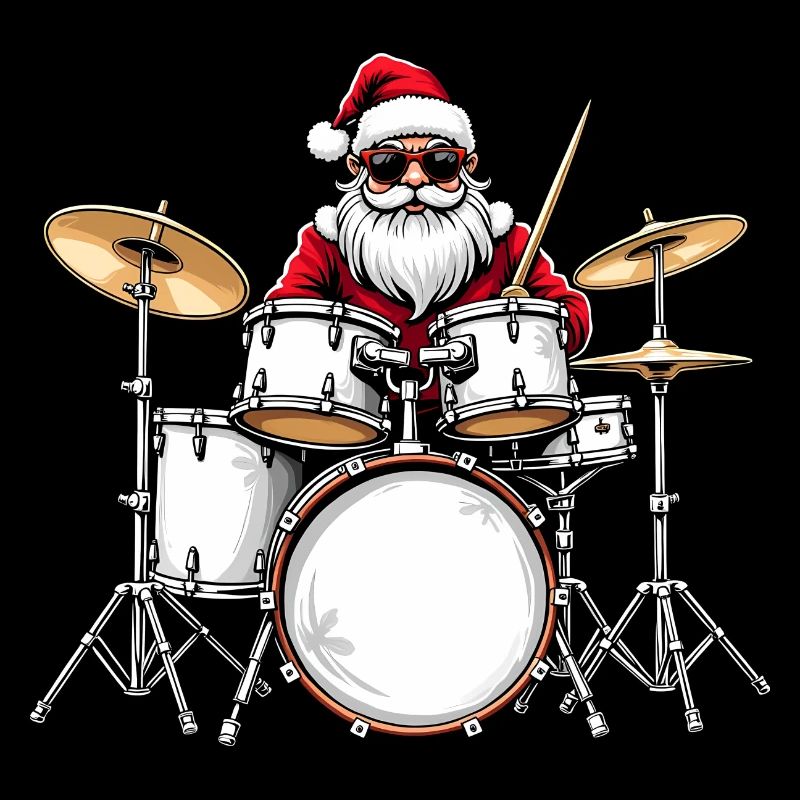 Santa Claus Drum Set – Vintage Drummer