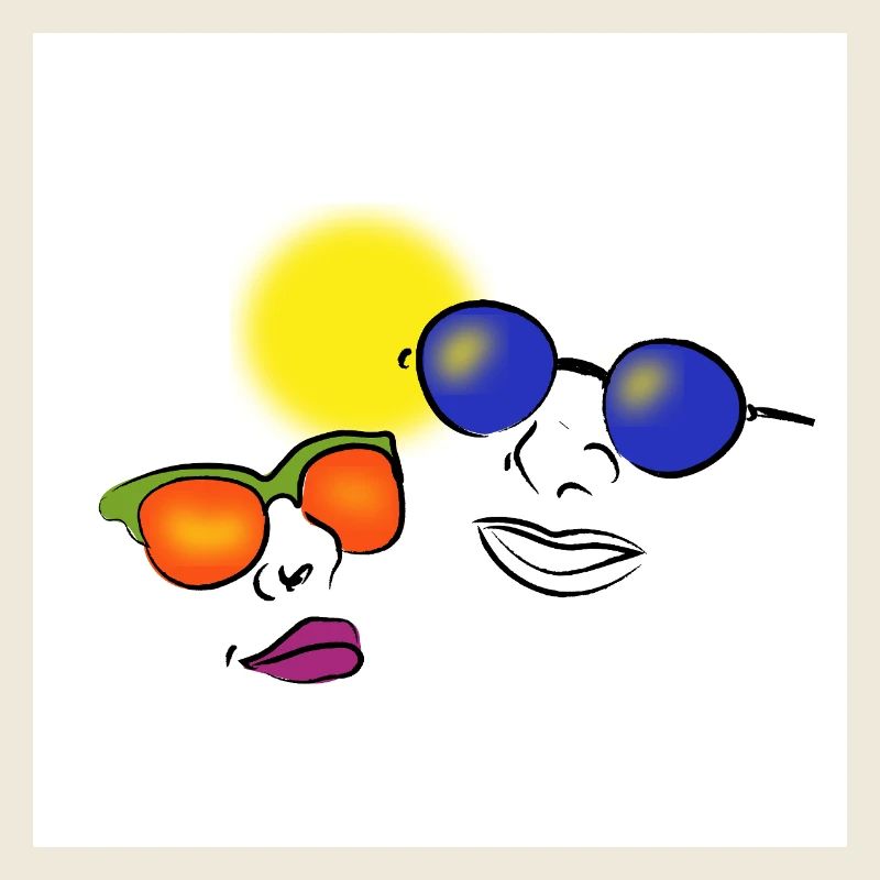 Menschen mit Sonnenbrille