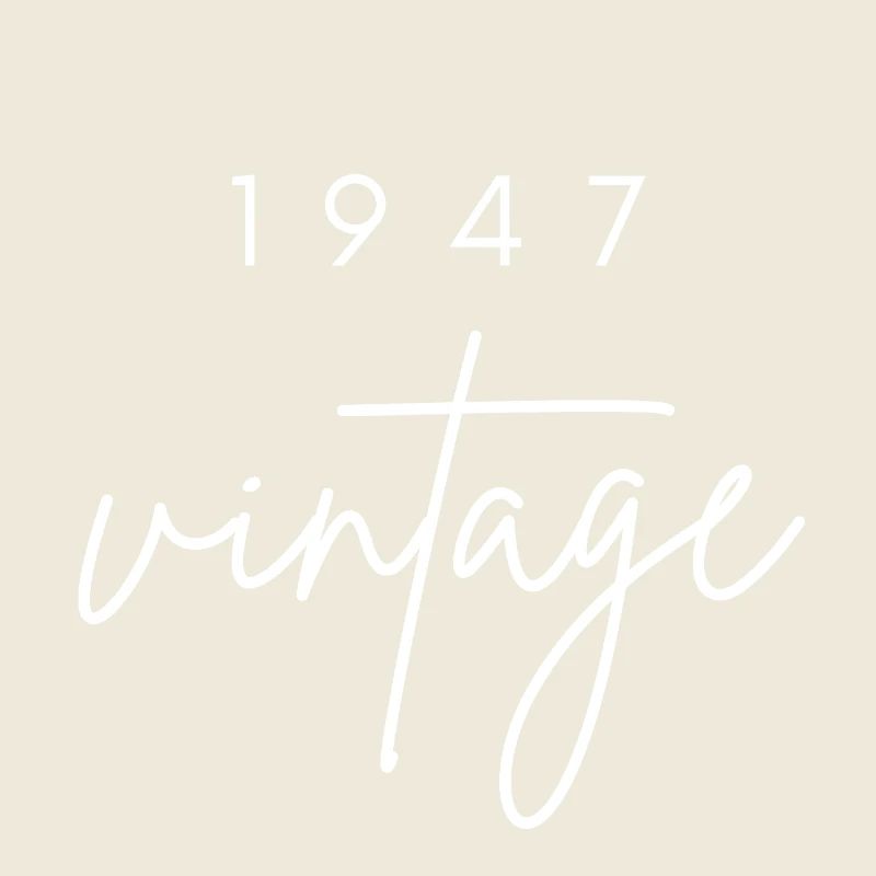 Anniversaire 1947 vintage