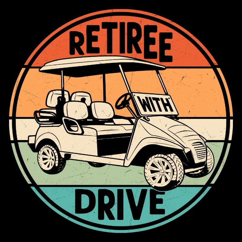 Retraité avec Drive Golf Golfeur