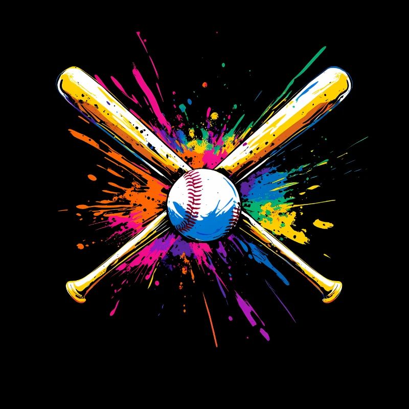 Baseball Bat Multicolored