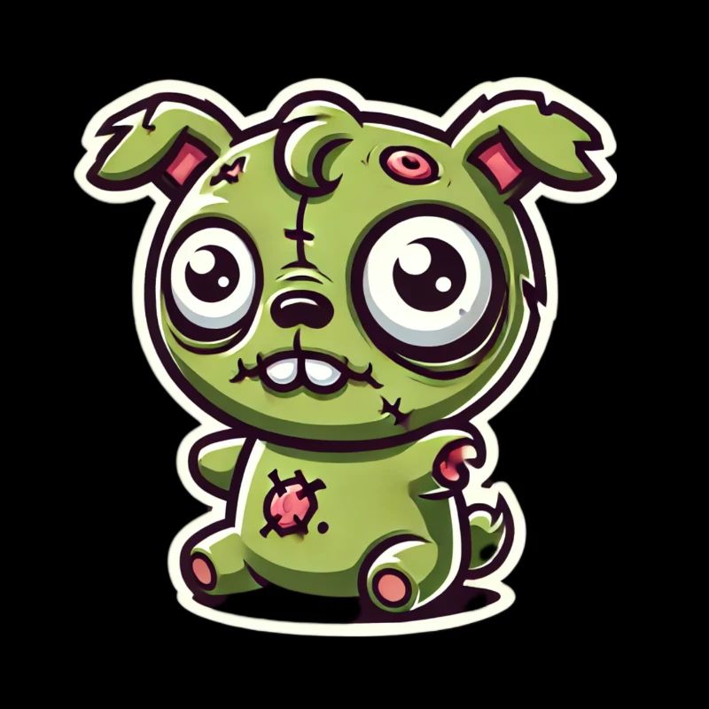 Zombie wuffy, Zombie Welpe, Zombie Hund