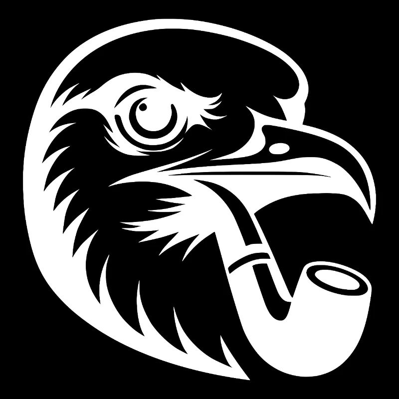 Art nordique de la mouette avec sifflet dans le style de dessin animé