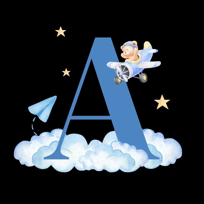 Letter to Blue Clouds Airplane Child