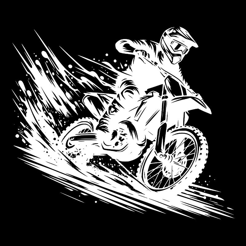 Mud Offroad Enduro Adventure Drawing