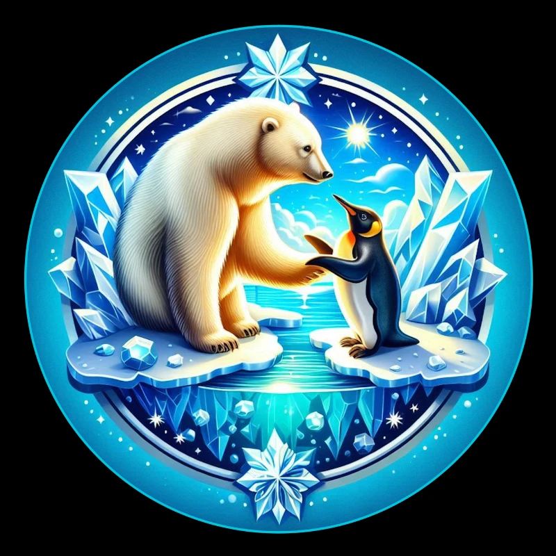 Eisbär un Pinguin