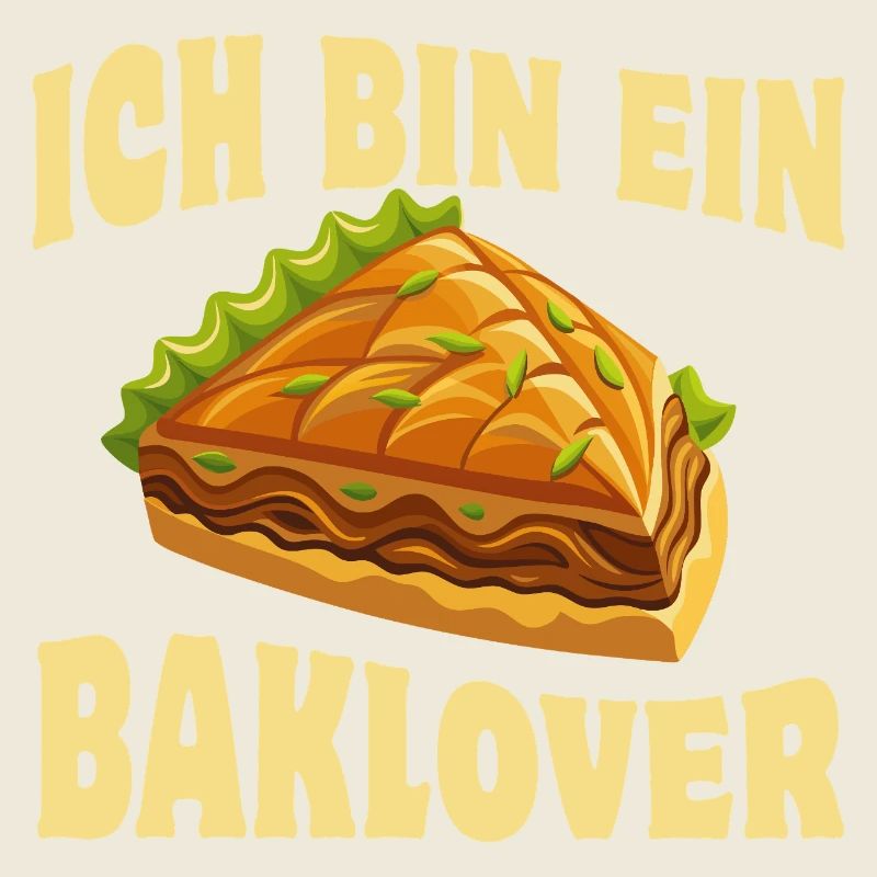 Ich bin ein Baklover, Baklava, Süßspeise, Spruch