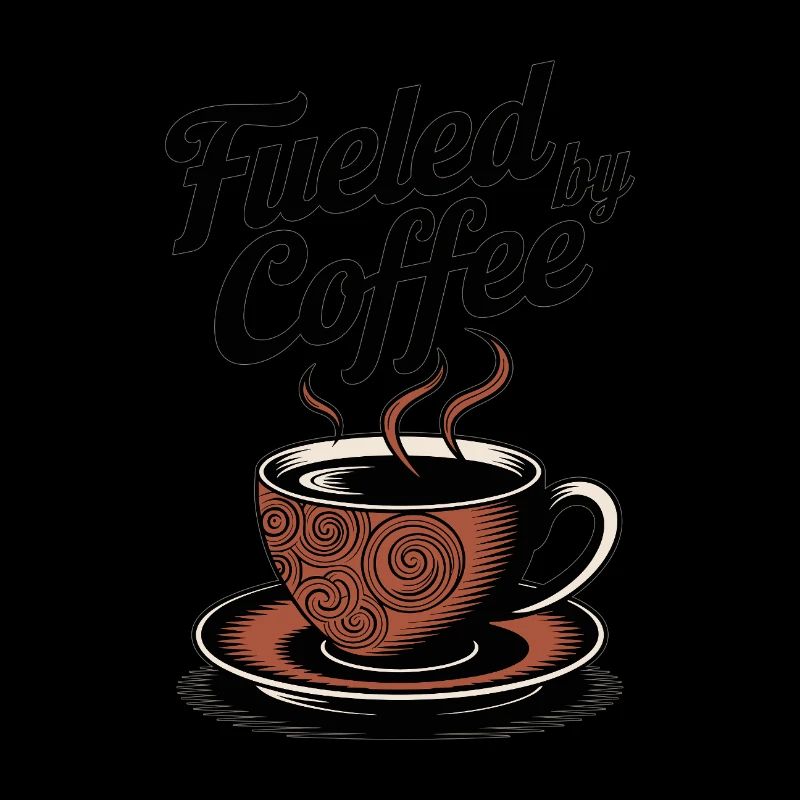 Fueled by Coffee – Coffee Lover Motif