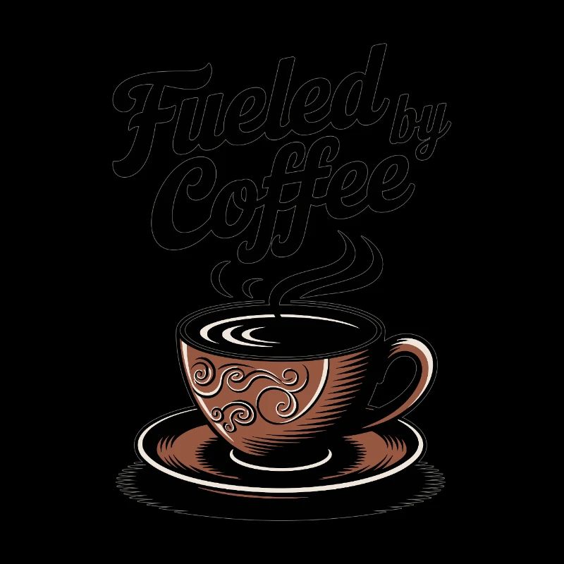 Fueled by Coffee – Coffee Lover Motif