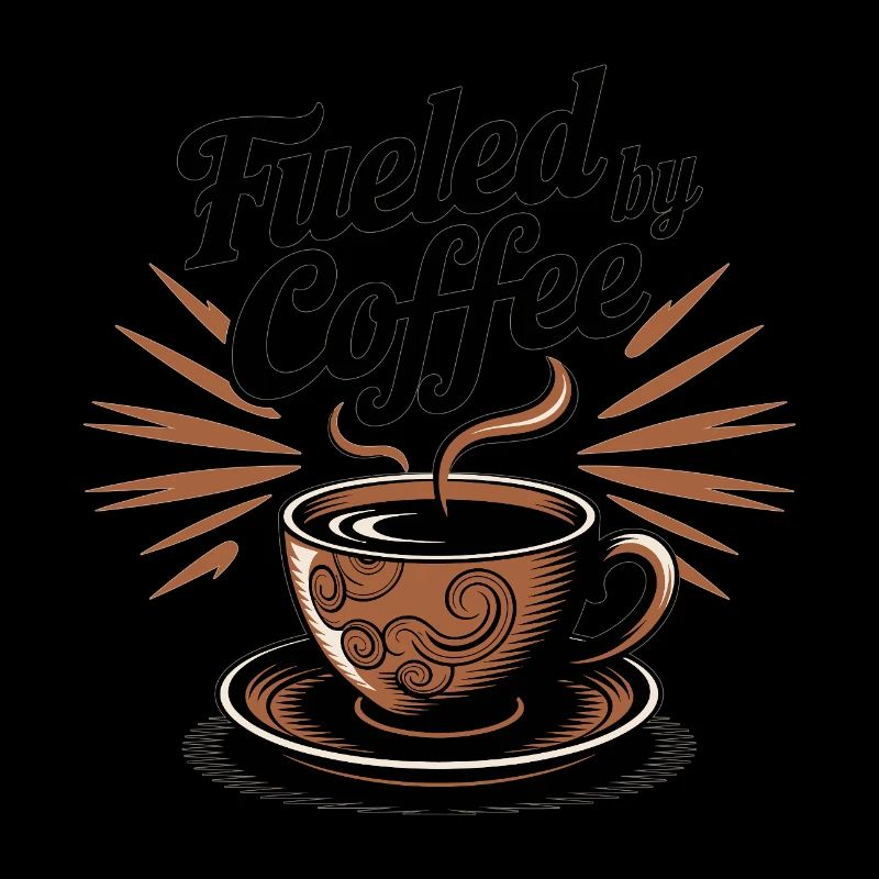 Fueled by Coffee – Coffee Lover Motif