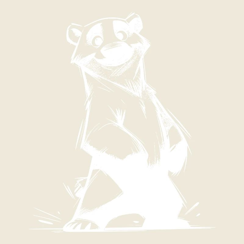 Cute bear comic darling with cuddle factor