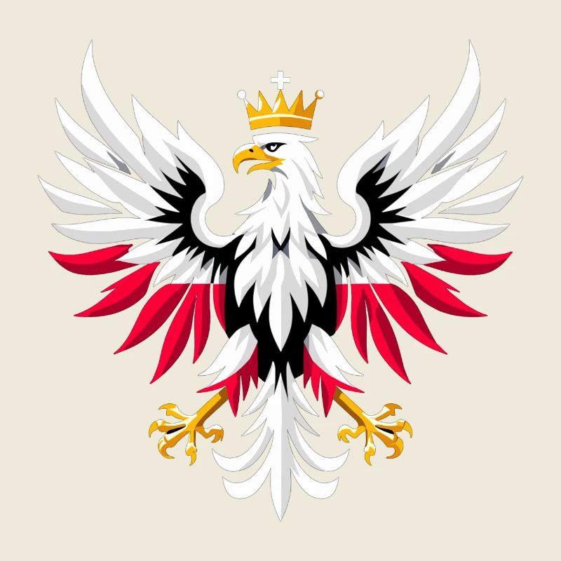 Poland Polska Eagle Flag Minimalism Gift