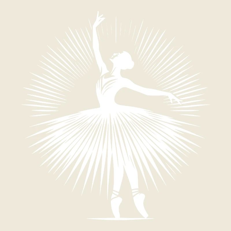 Graceful ballet dancer in perfect dance pose