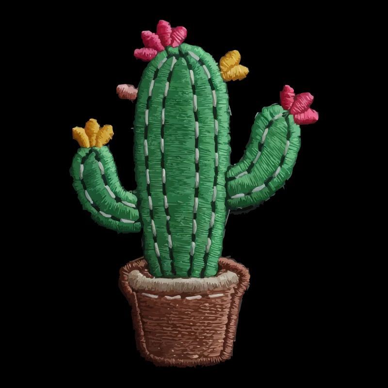Cactus Brodé