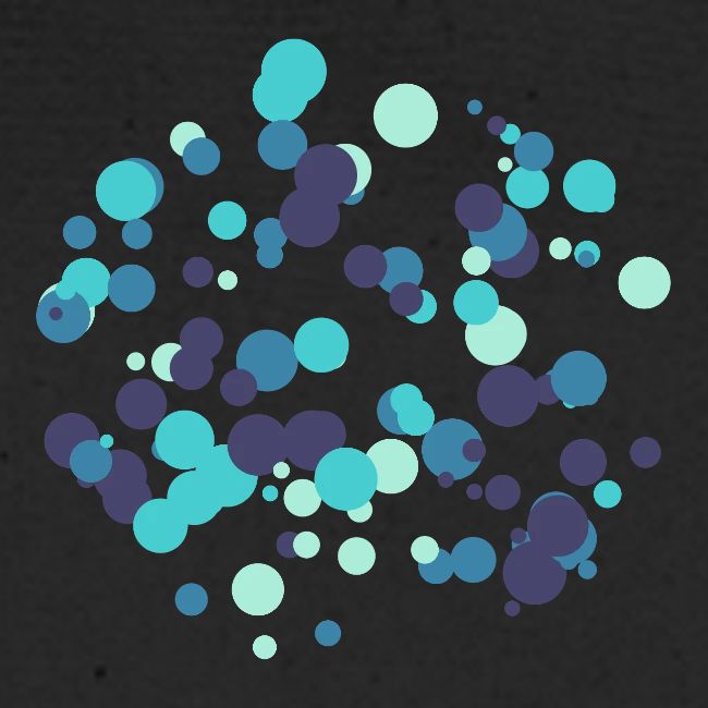 Motif cercles abstraits