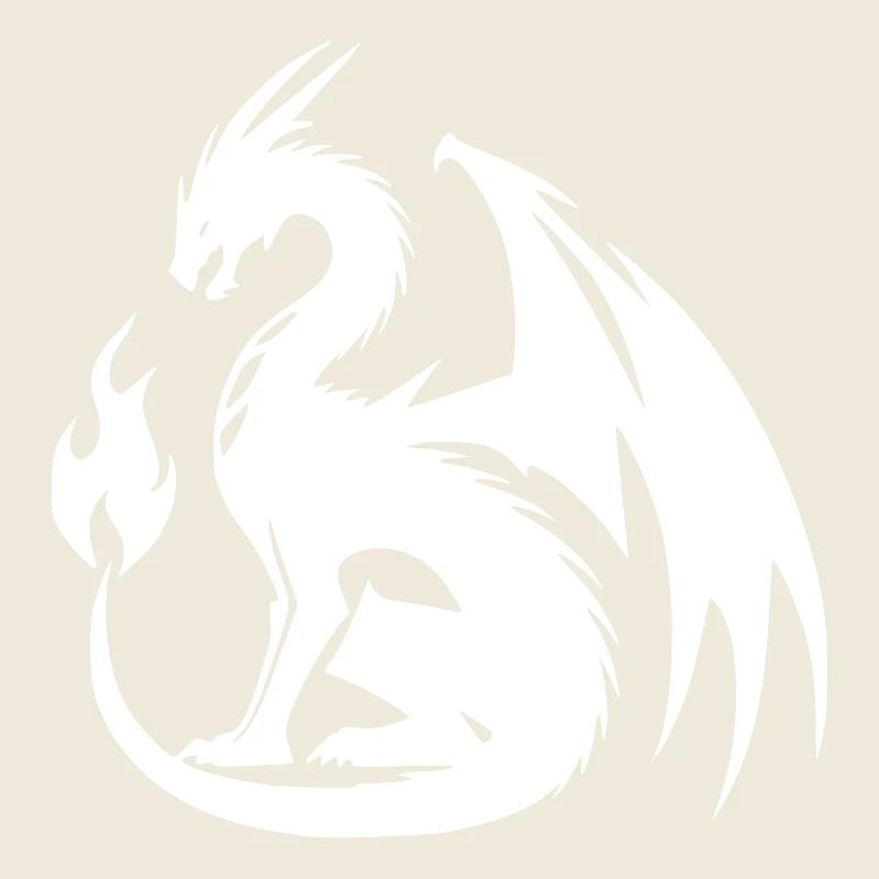 Dragon géant en colère avec d’énormes ailes