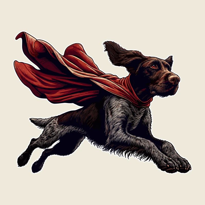 Super Dog German Wirehaired DD Pointer Gift