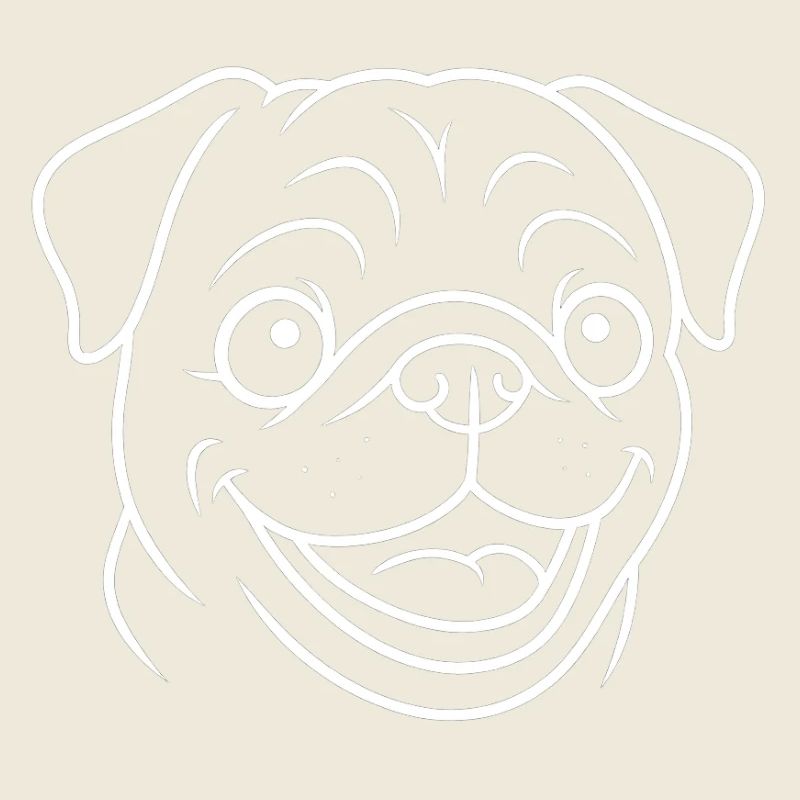 TinyPaws Black & White Edition Mops Style b