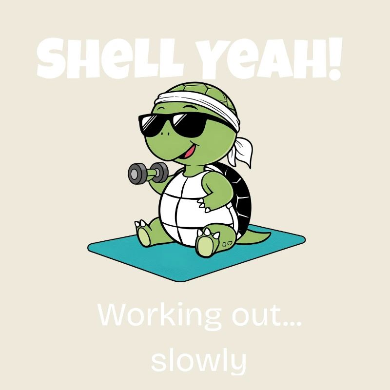 Funny Turtle Gym T-Shirt – Shell Yeah