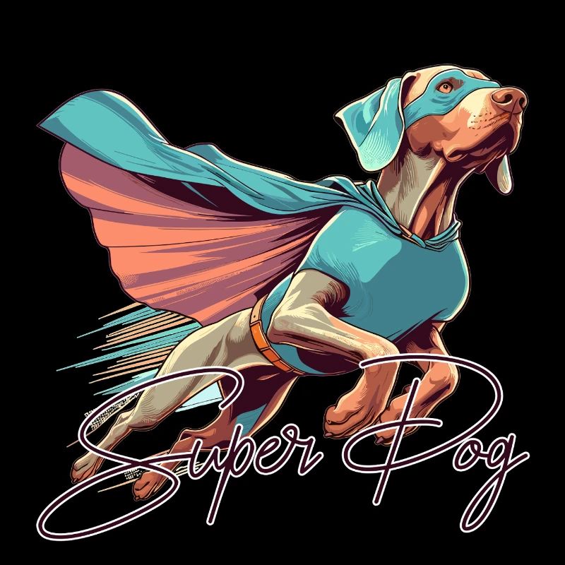 Super chien braque de Weimar Weimi Cape Cadeau