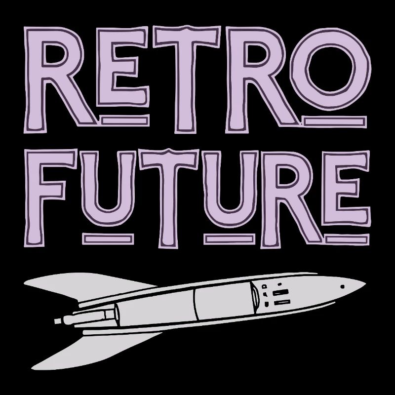 Nostalgie rétro de la fusée du futur