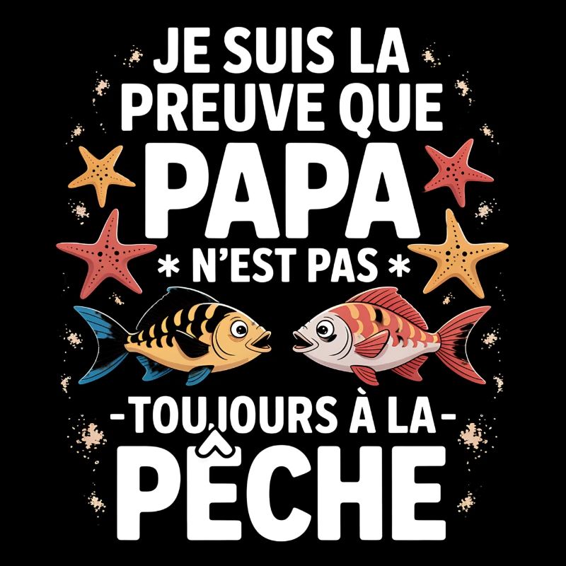 Papa Pêche Pêcheur Bébé Nourrisson Naissance