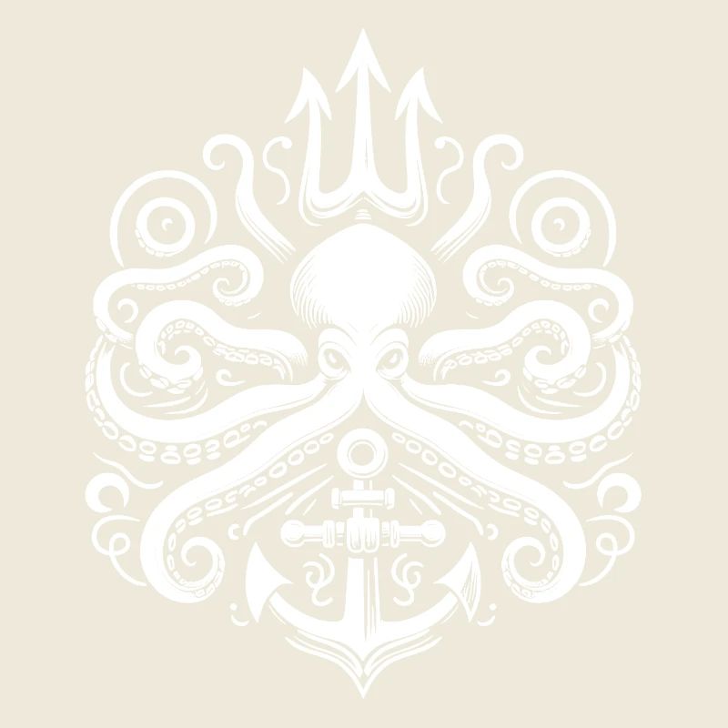 Logo du trident de pieuvre