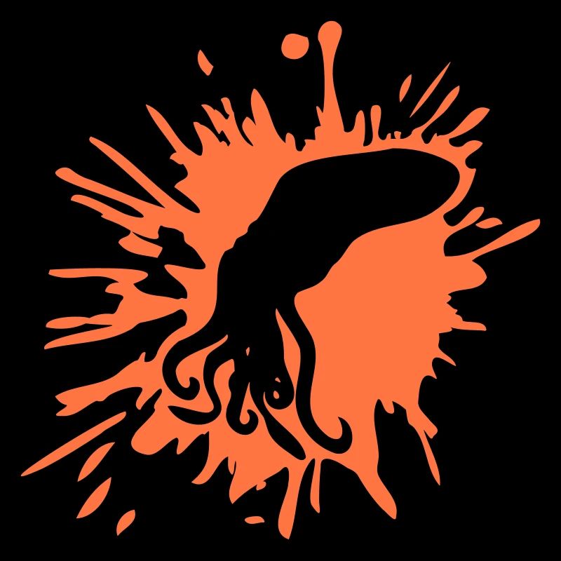 Octopus Peinture Blobs Octopus Drops Graffiti Blobs