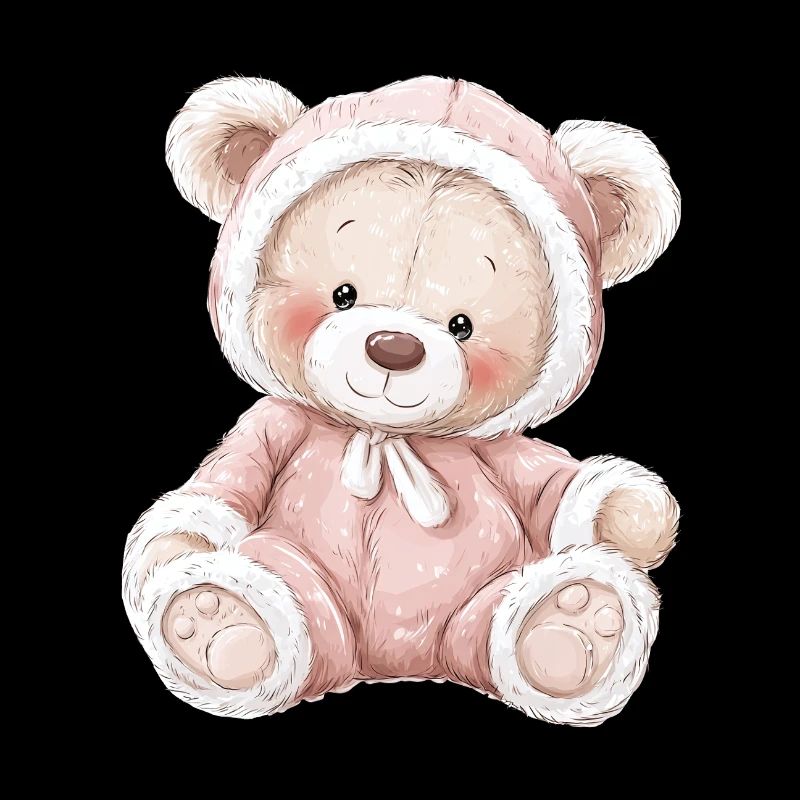 Mignon bébé ours en peluche
