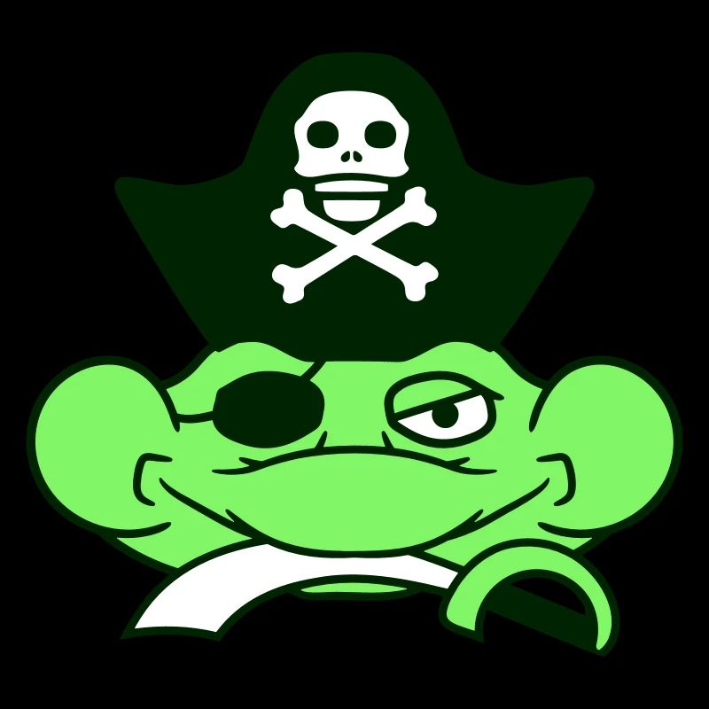 Frog Captain Cap Toad Funny Comic Cartoon