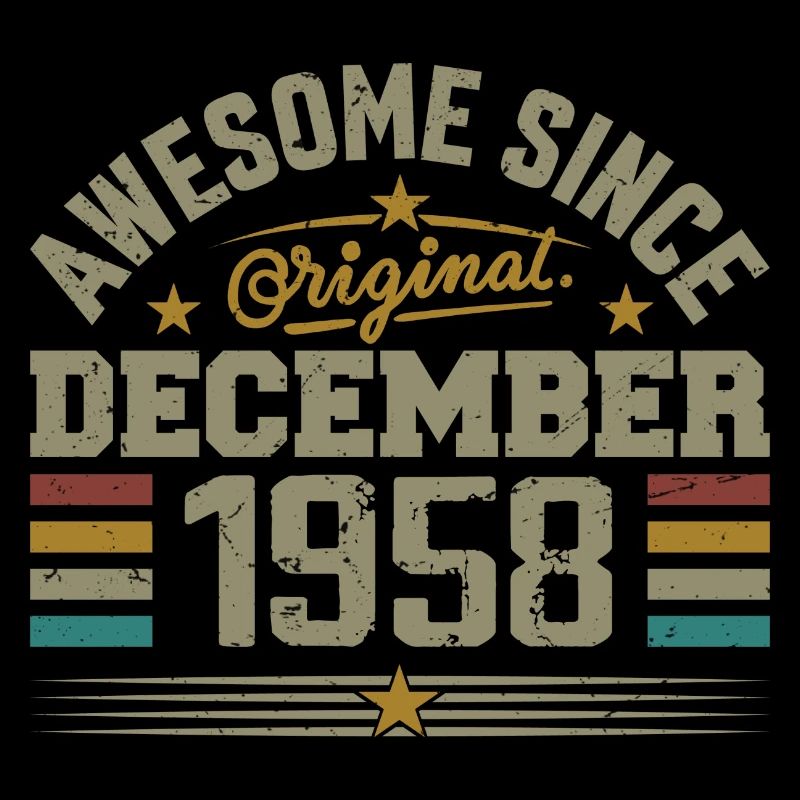 Dezember 1958 - Dezember 1958 Geburtstagsgeschenk