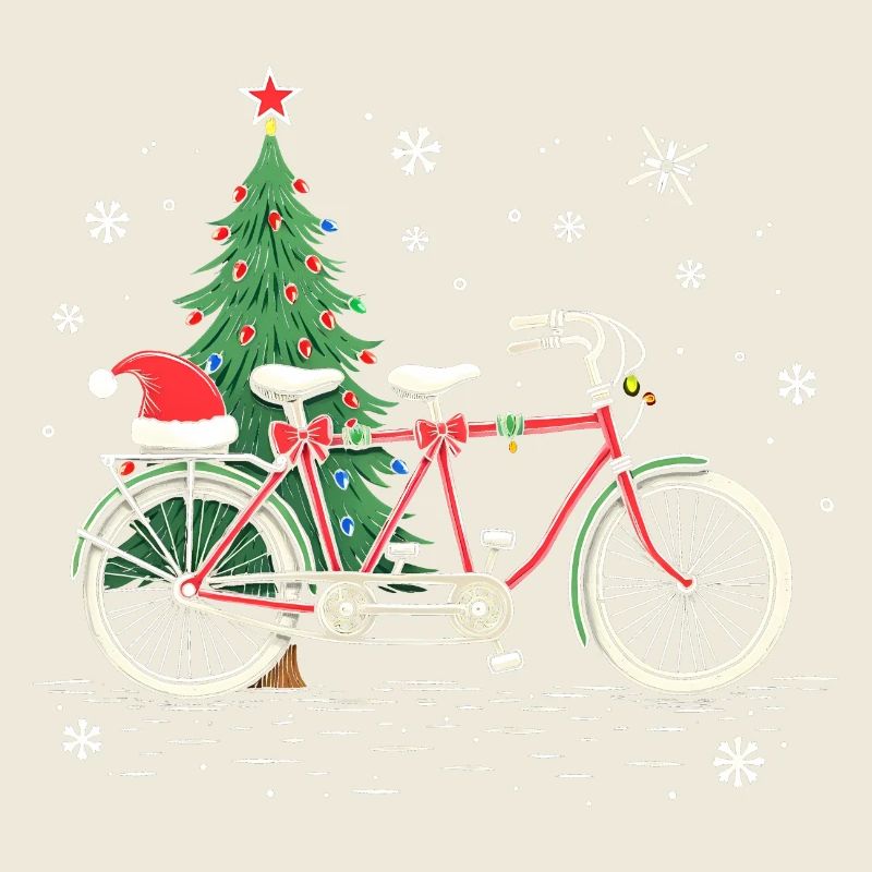 Vélo Noël Lumières Cyclisme sur route