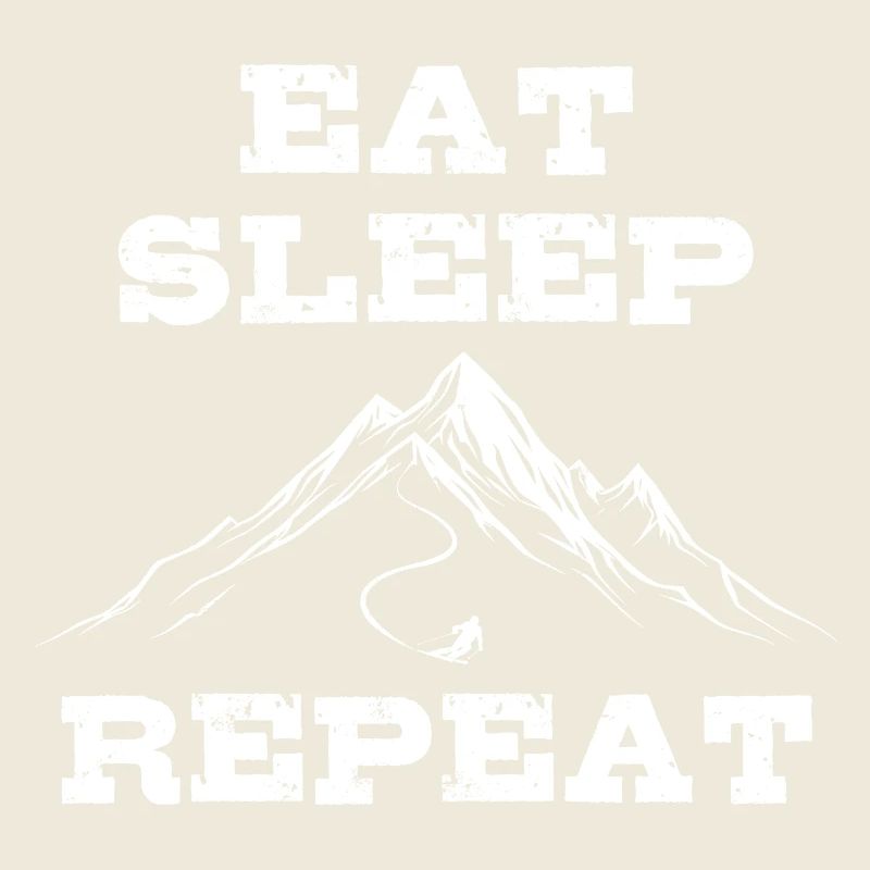 Eat Sleep Ski Repeat - Ski - Ski fahren