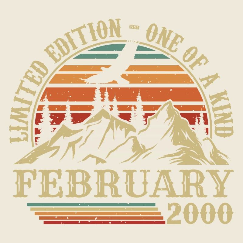 February 2000 Retro Born February 2000 Birthday
