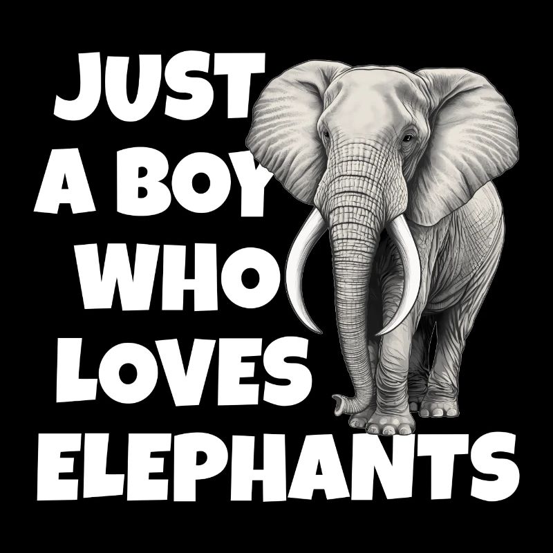 Juste un garçon qui aime les éléphants