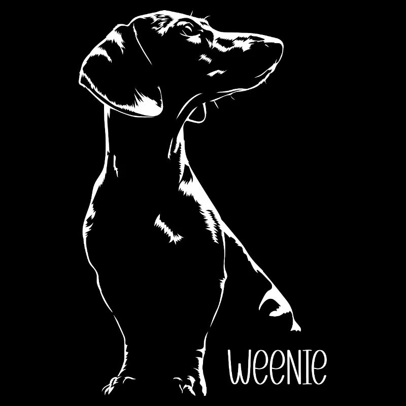 Weenie teckel silhouette chien chien Wilsigns