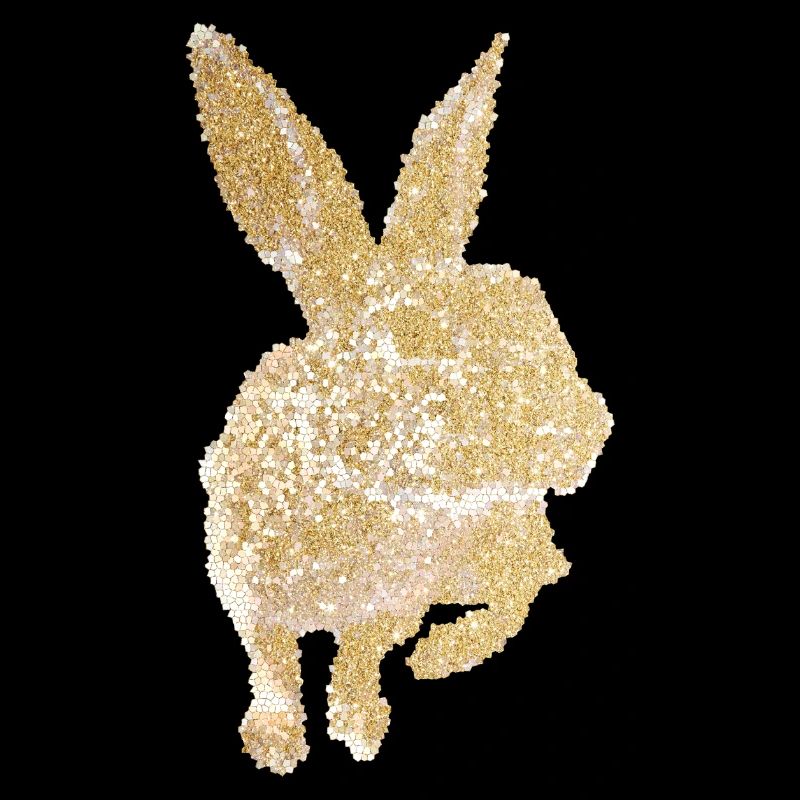 RABBIT MOSAIC gold
