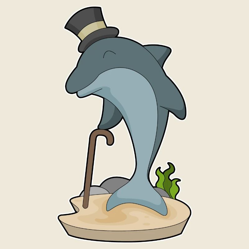 Dolphin Gentleman Top Hat